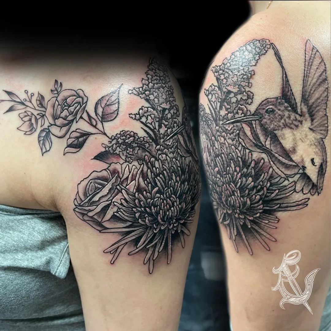 Tattoo by TJ Cornelius at Fallen Raven Tattoo Studio