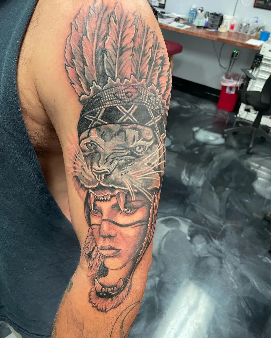 Tattoo by TJ Cornelius at Fallen Raven Tattoo Studio