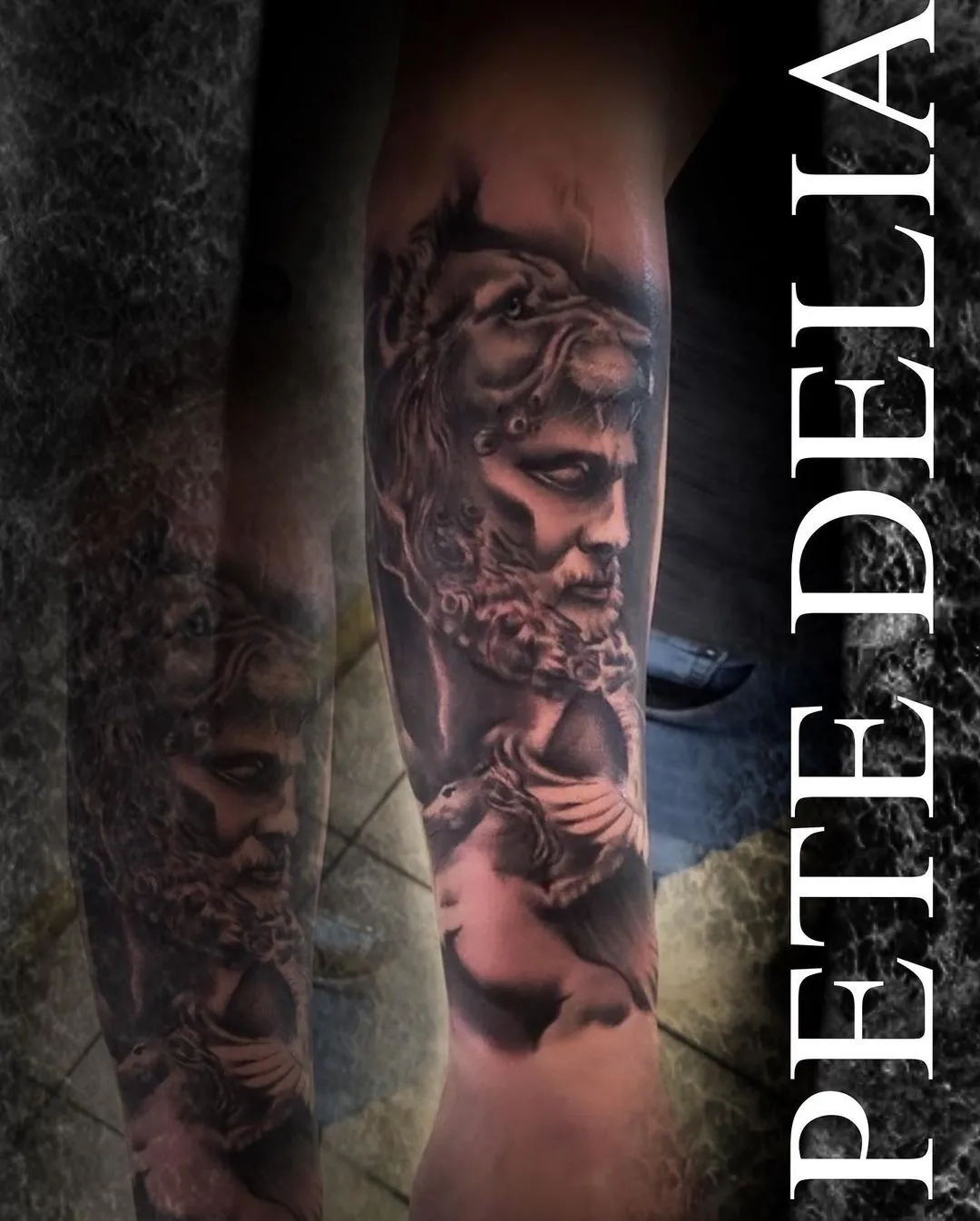 Tattoo by Pete Delia at Fallen Raven Tattoo Studio