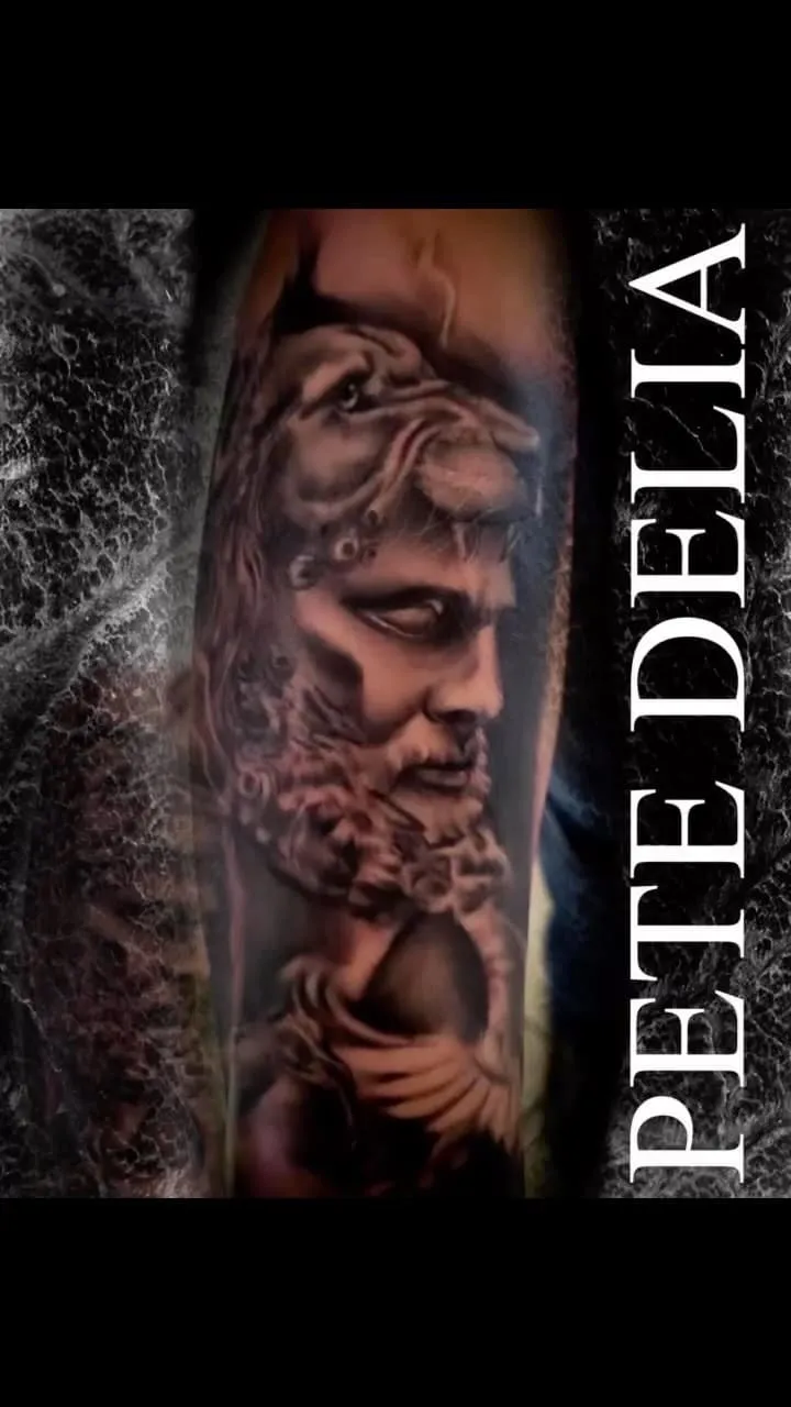 Tattoo by Pete Delia at Fallen Raven Tattoo Studio