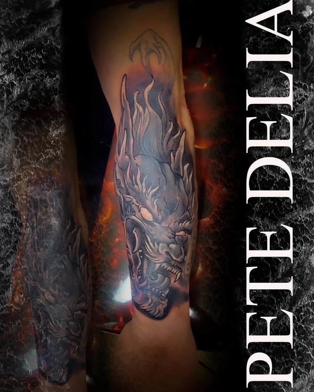 Tattoo by Pete Delia at Fallen Raven Tattoo Studio