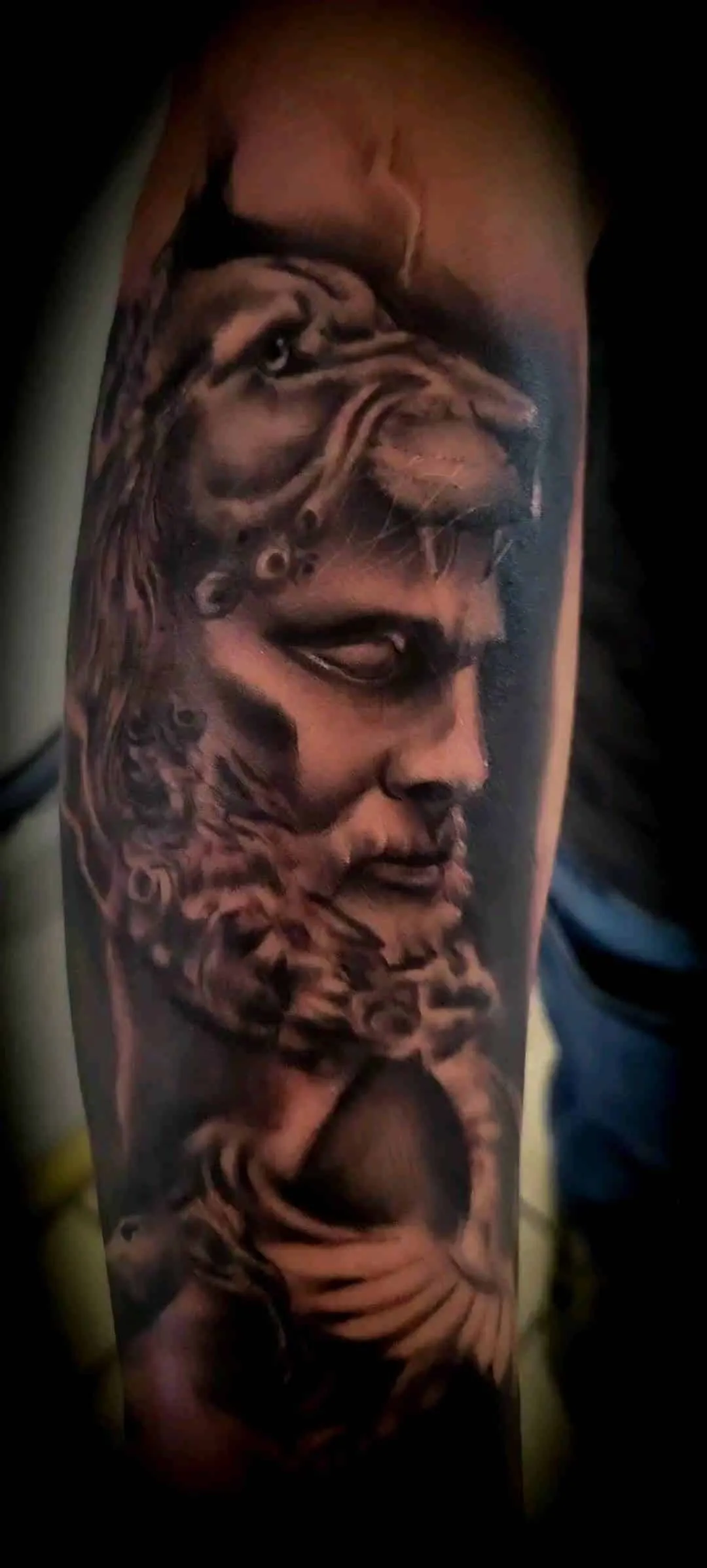 Tattoo by Pete Delia at Fallen Raven Tattoo Studio