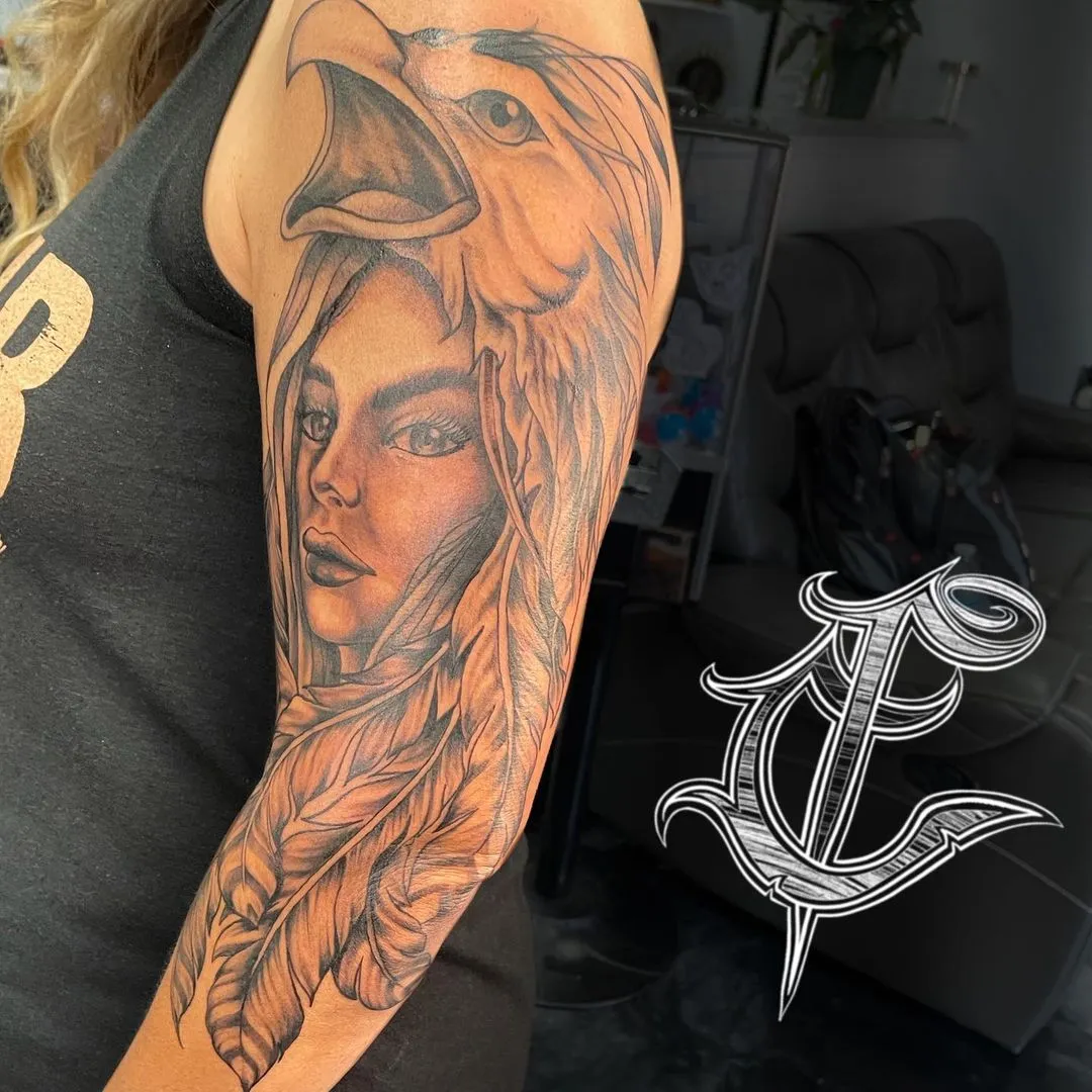 Tattoo by TJ Cornelius at Fallen Raven Tattoo Studio