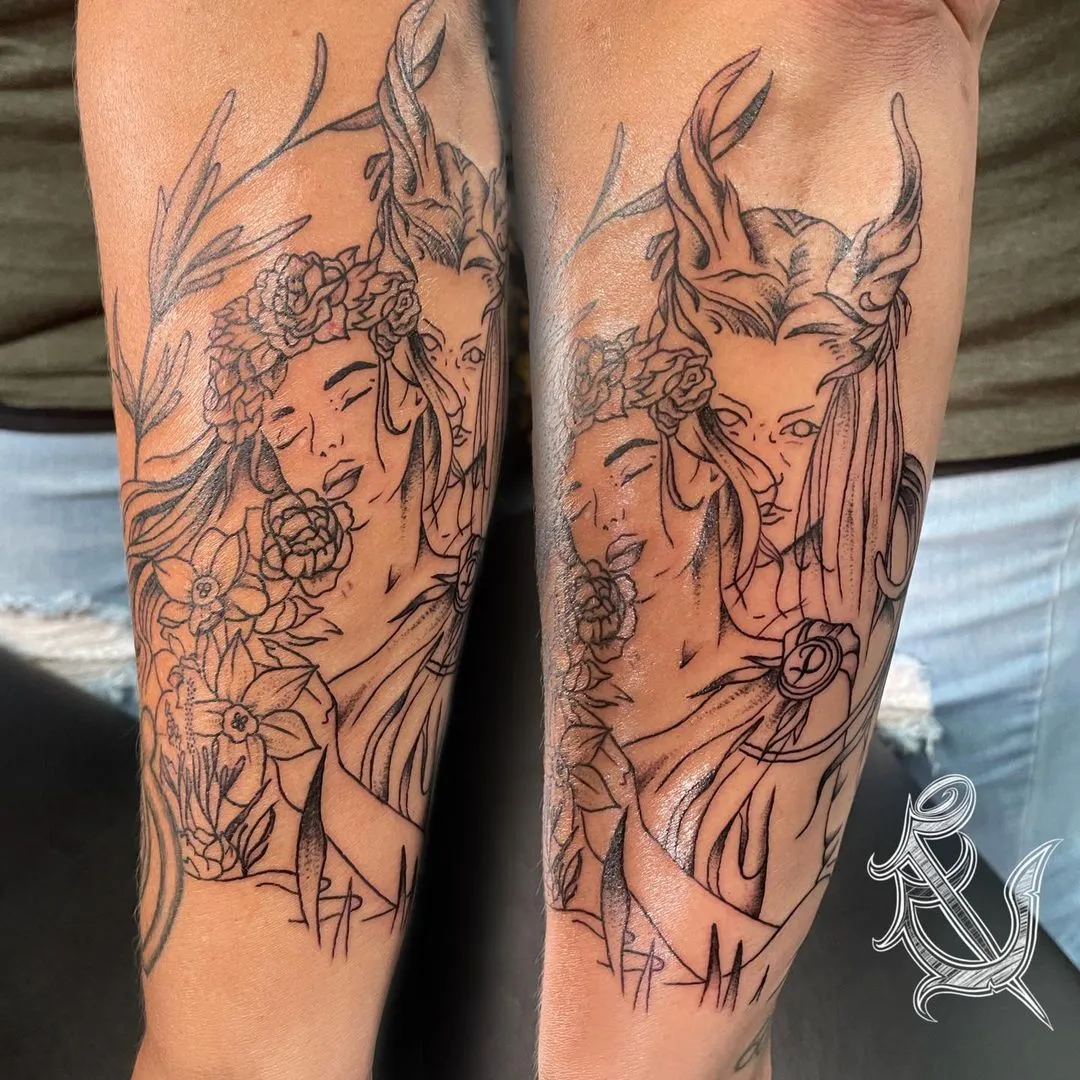 Tattoo by TJ Cornelius at Fallen Raven Tattoo Studio