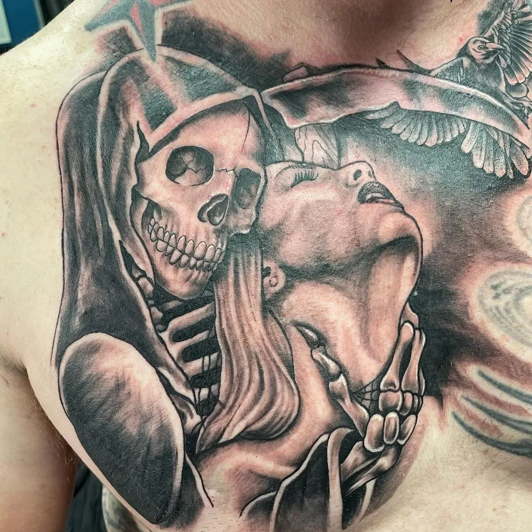 Tattoo by TJ Cornelius at Fallen Raven Tattoo Studio