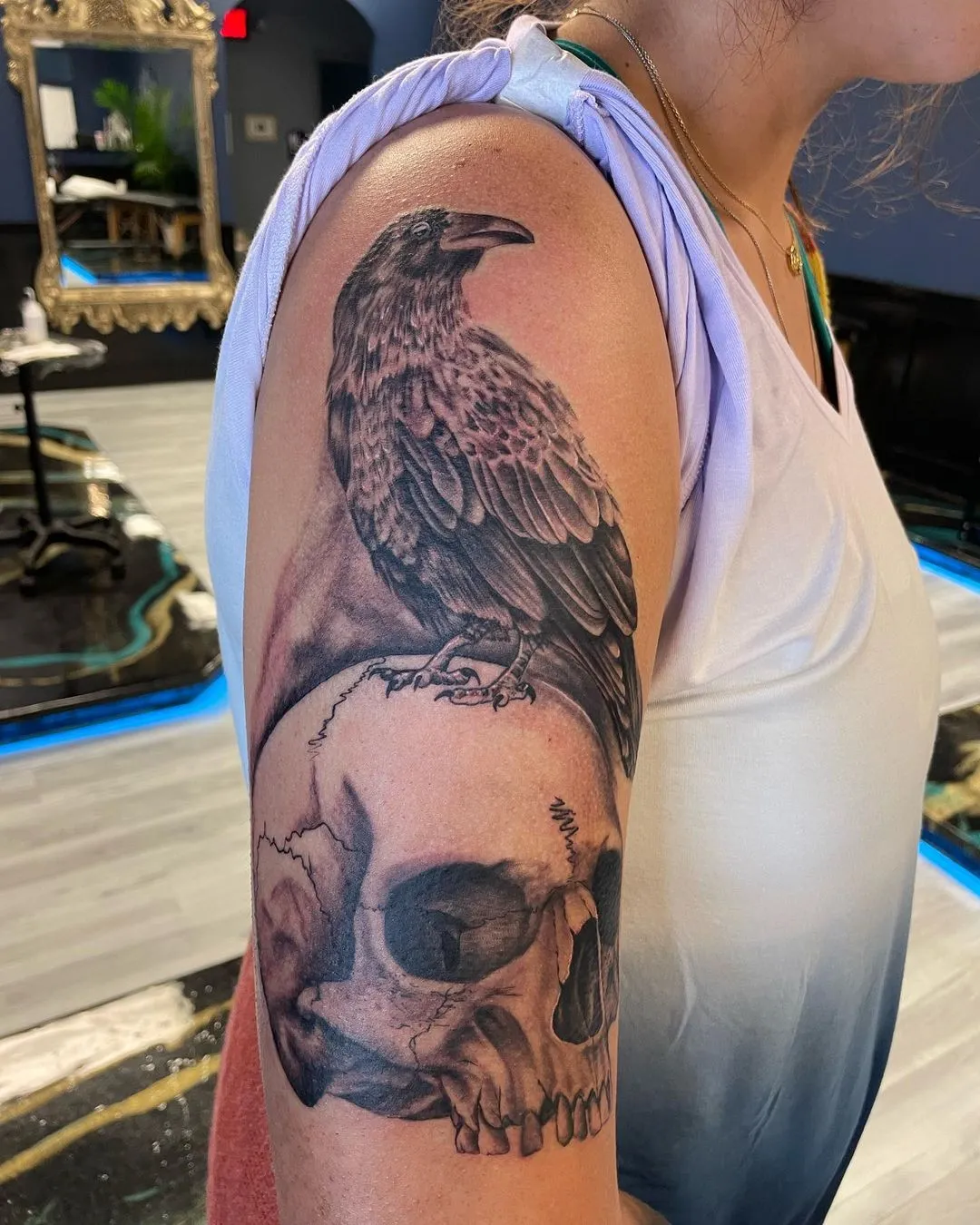 Tattoo by TJ Cornelius at Fallen Raven Tattoo Studio
