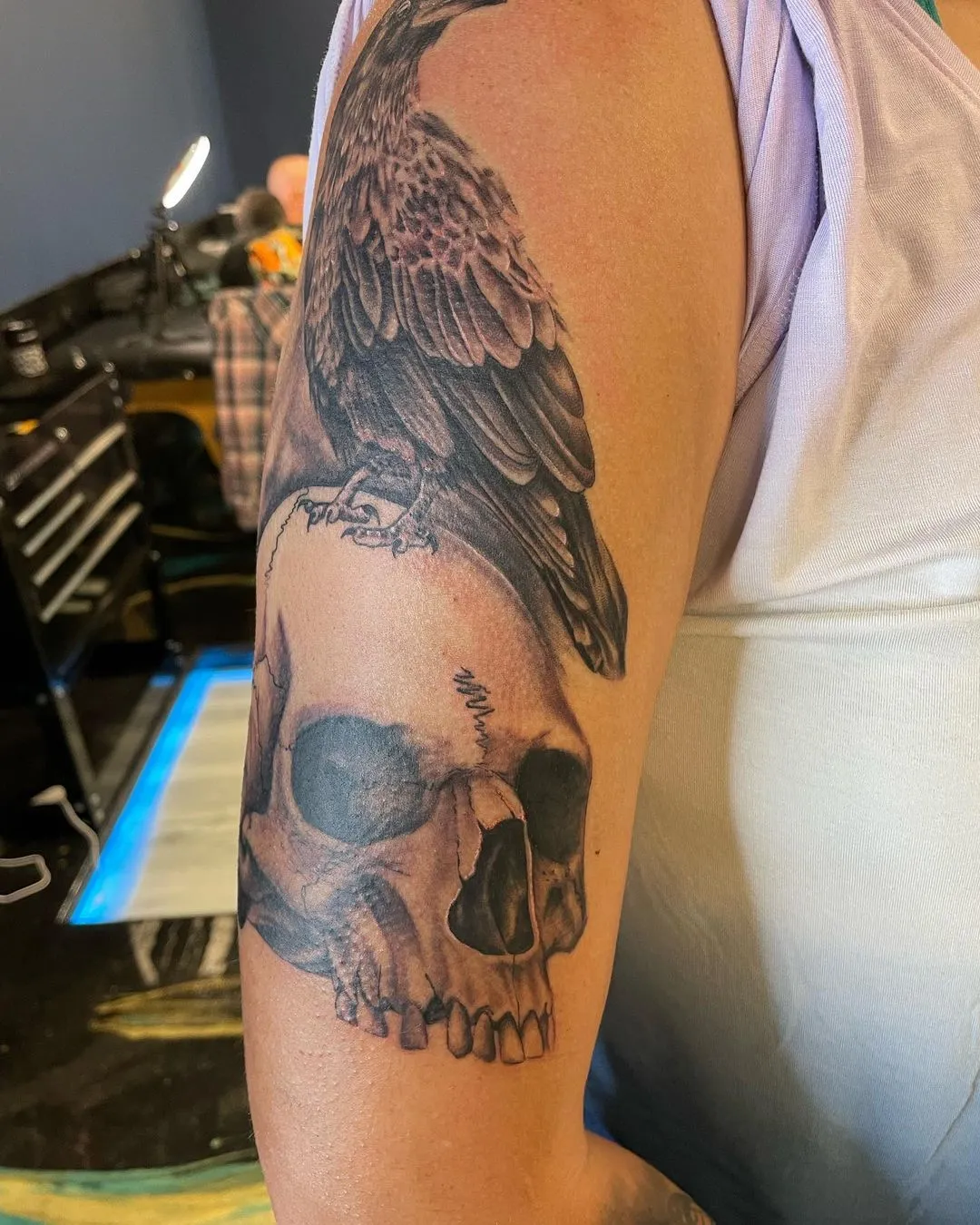 Tattoo by TJ Cornelius at Fallen Raven Tattoo Studio