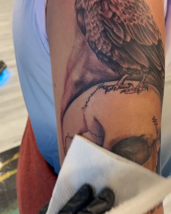 Tattoo by TJ Cornelius at Fallen Raven Tattoo Studio