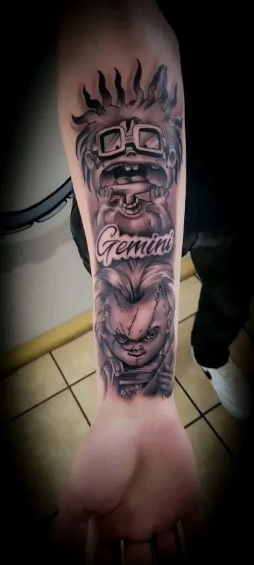 Tattoo by Pete Delia at Fallen Raven Tattoo Studio