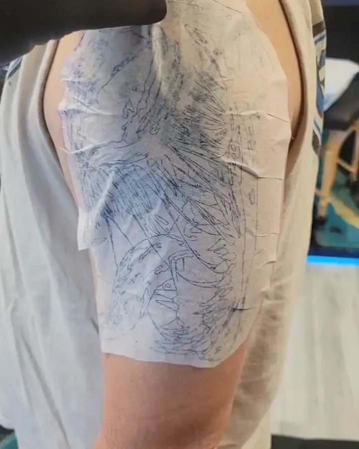 Tattoo by Pete Delia at Fallen Raven Tattoo Studio