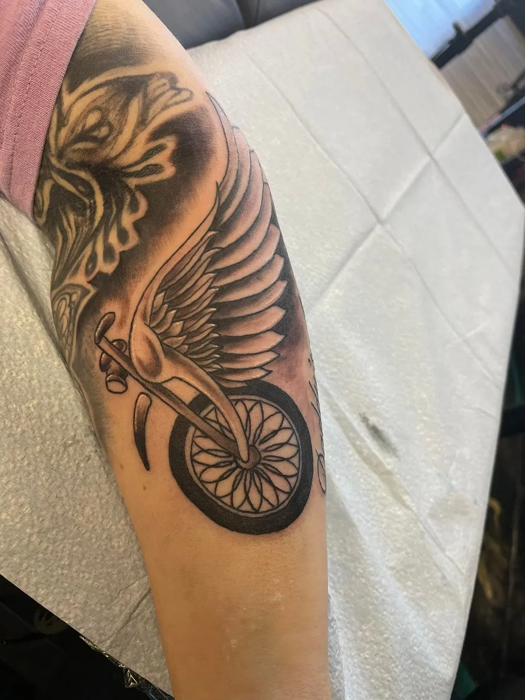 Tattoo by TJ Cornelius at Fallen Raven Tattoo Studio