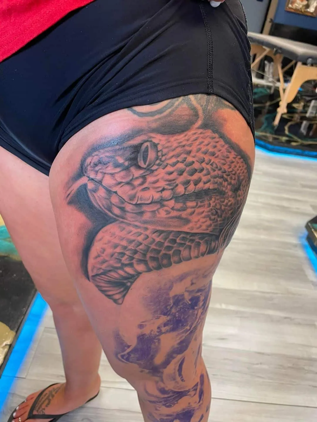 Tattoo by TJ Cornelius at Fallen Raven Tattoo Studio