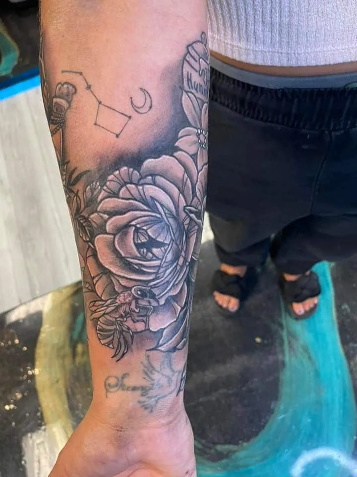 Tattoo by TJ Cornelius at Fallen Raven Tattoo Studio