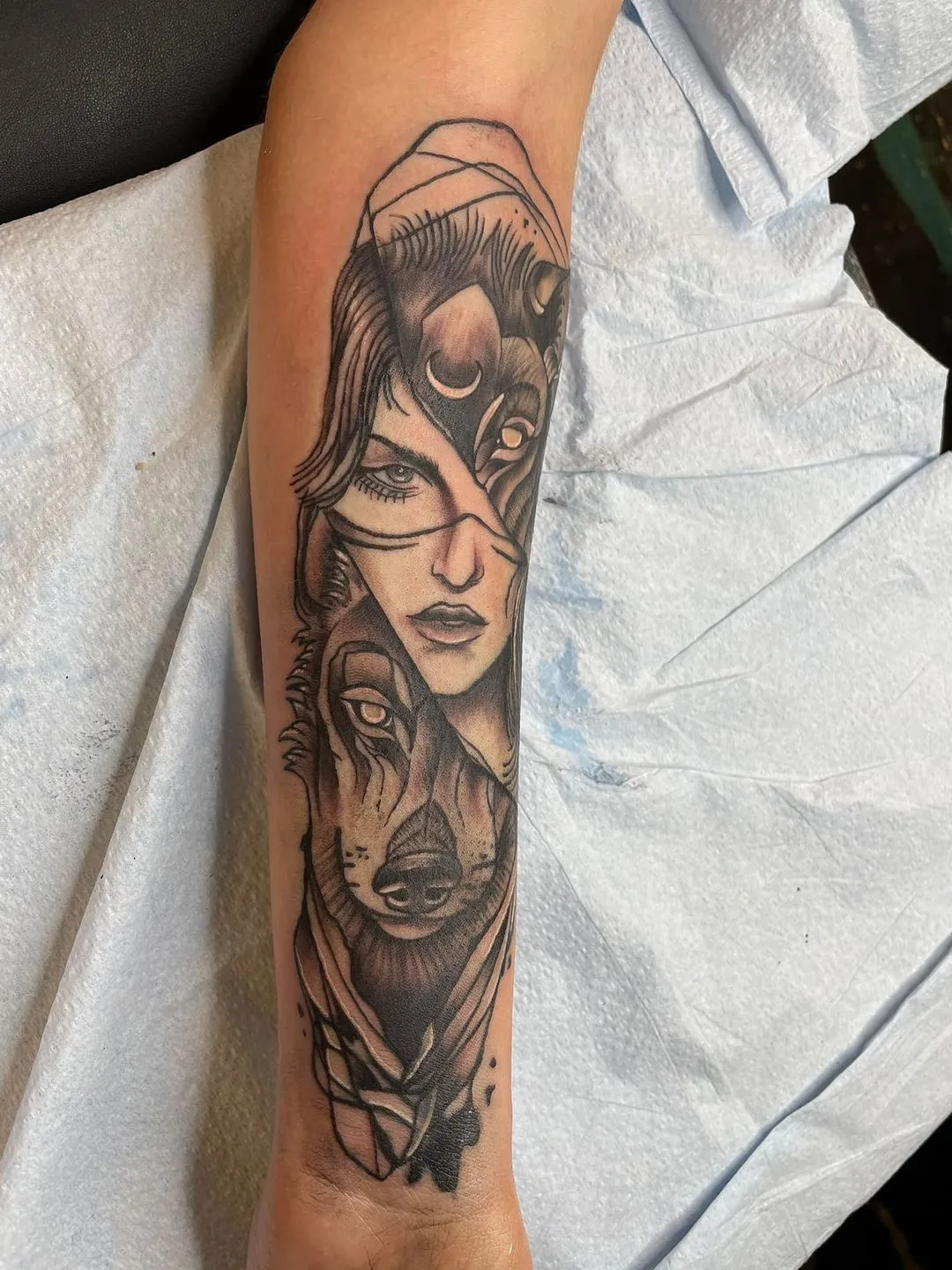 Tattoo by TJ Cornelius at Fallen Raven Tattoo Studio