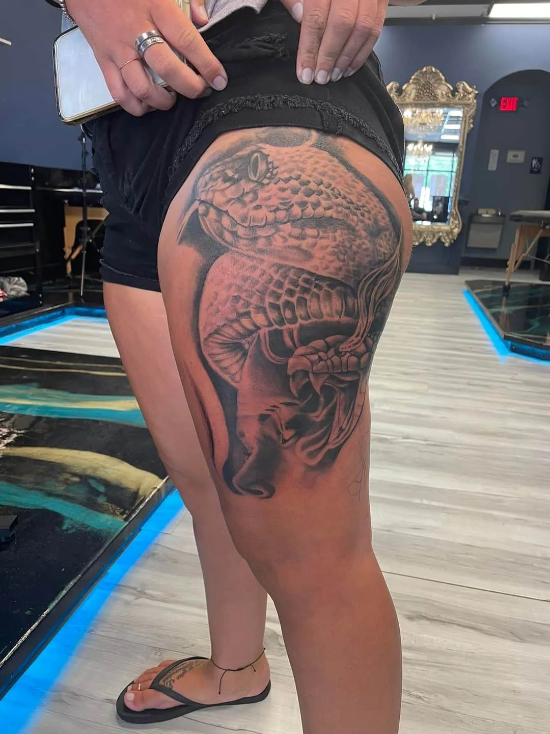 Tattoo by TJ Cornelius at Fallen Raven Tattoo Studio