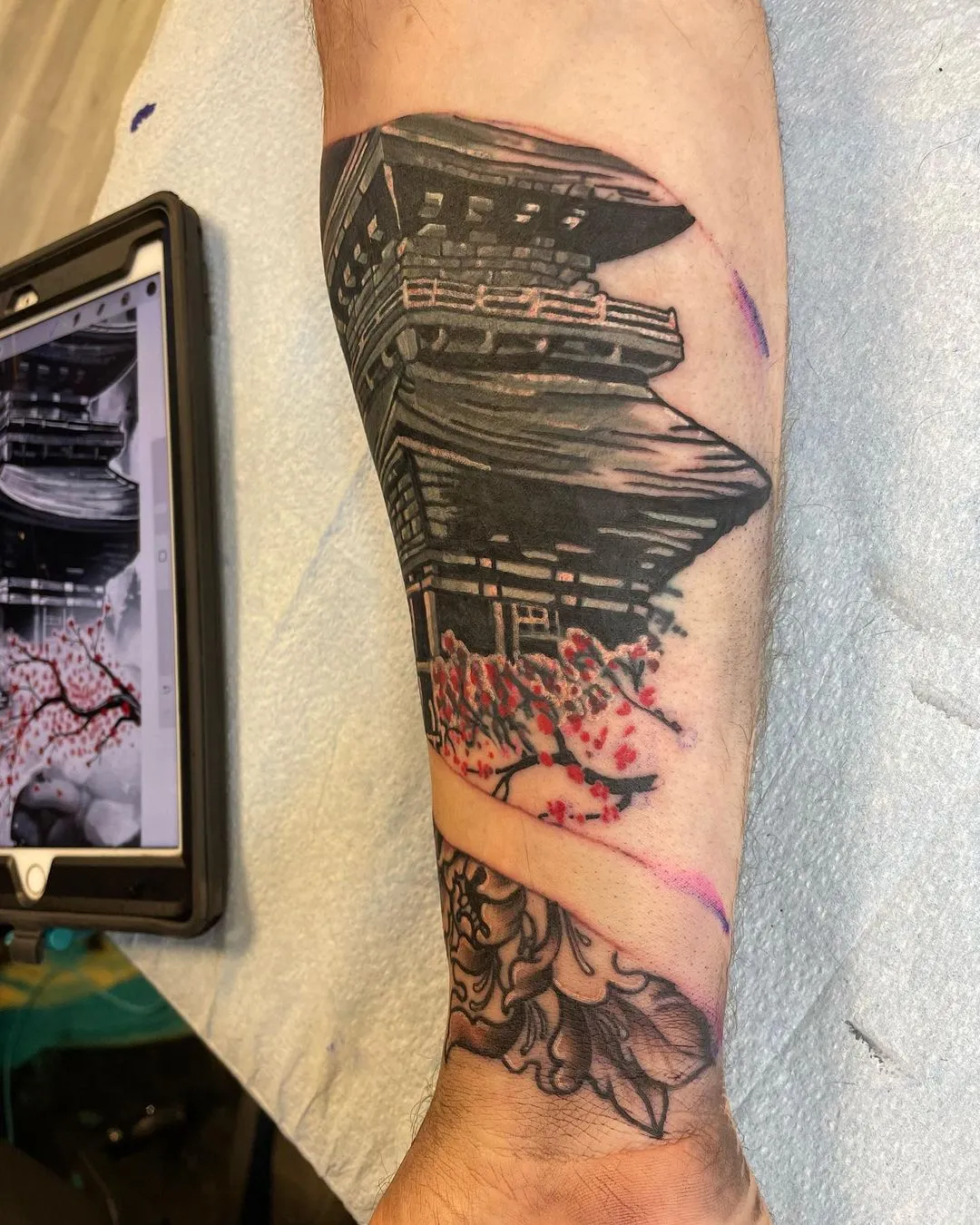 Tattoo by TJ Cornelius at Fallen Raven Tattoo Studio