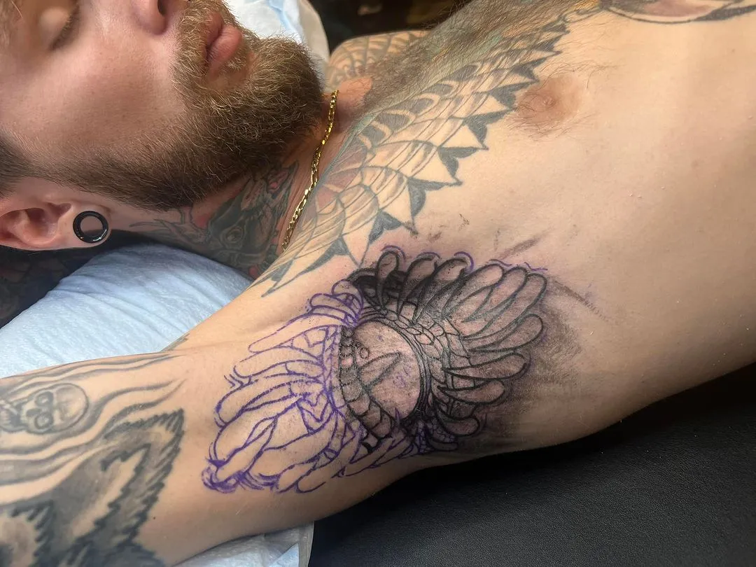 Tattoo by TJ Cornelius at Fallen Raven Tattoo Studio