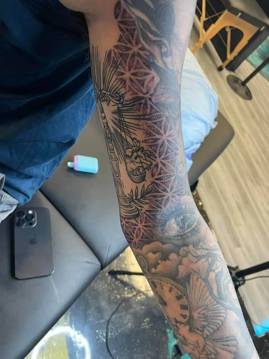 Tattoo by TJ Cornelius at Fallen Raven Tattoo Studio