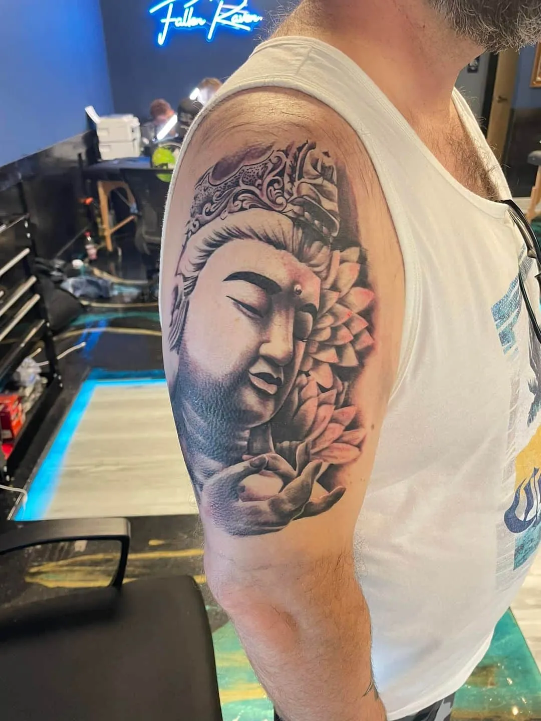 Tattoo by TJ Cornelius at Fallen Raven Tattoo Studio