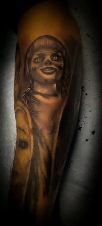 Tattoo by Pete Delia at Fallen Raven Tattoo Studio