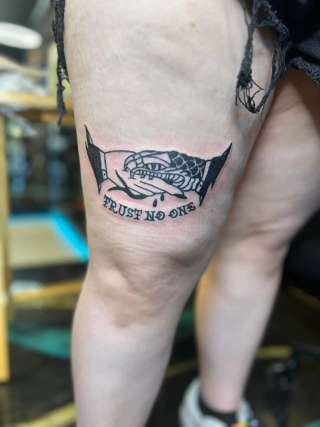 Tattoo by Trey Couch at Fallen Raven Tattoo Studio