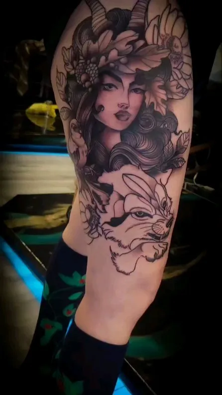 Tattoo by Pete Delia at Fallen Raven Tattoo Studio