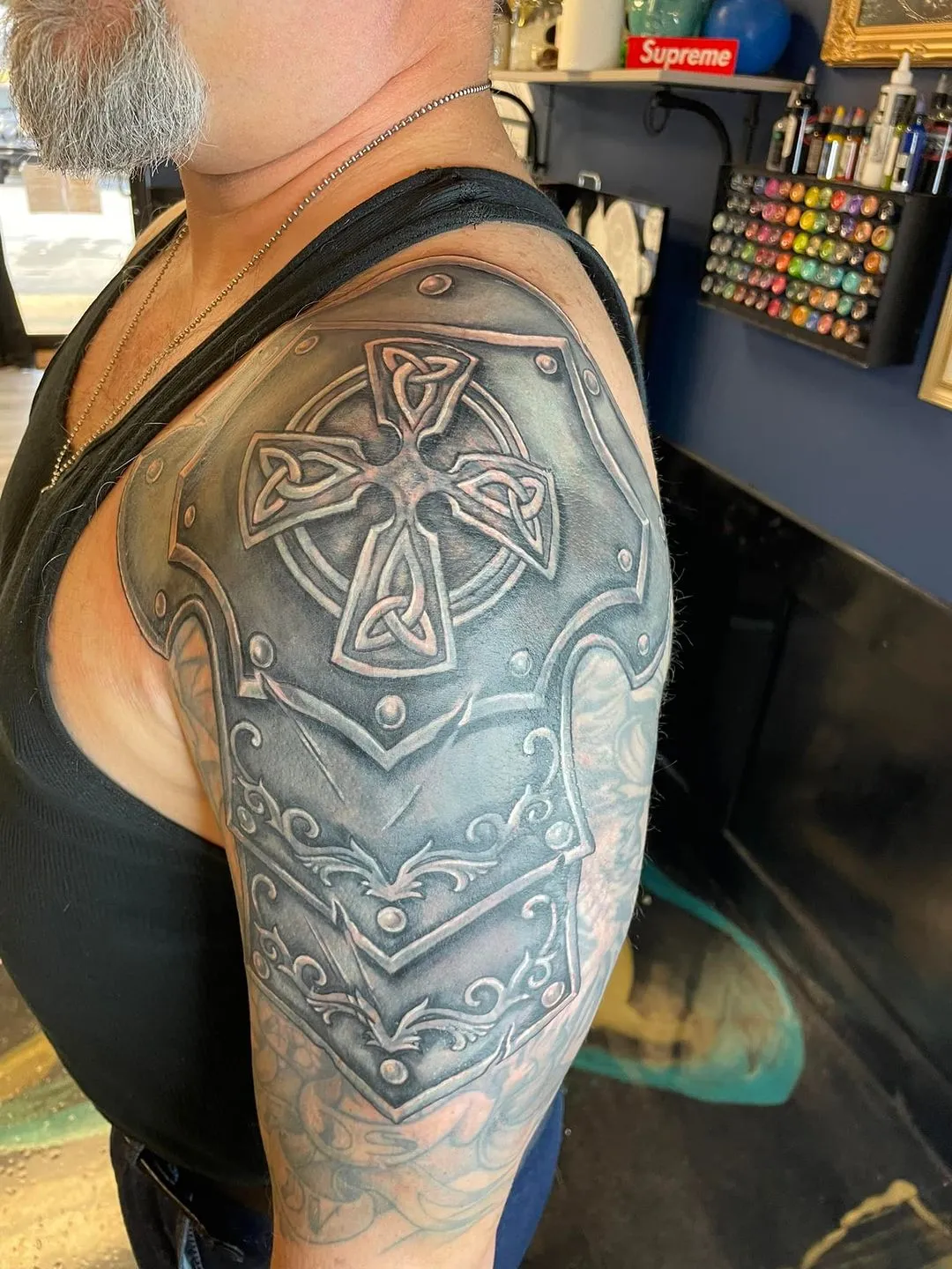 Tattoo by TJ Cornelius at Fallen Raven Tattoo Studio