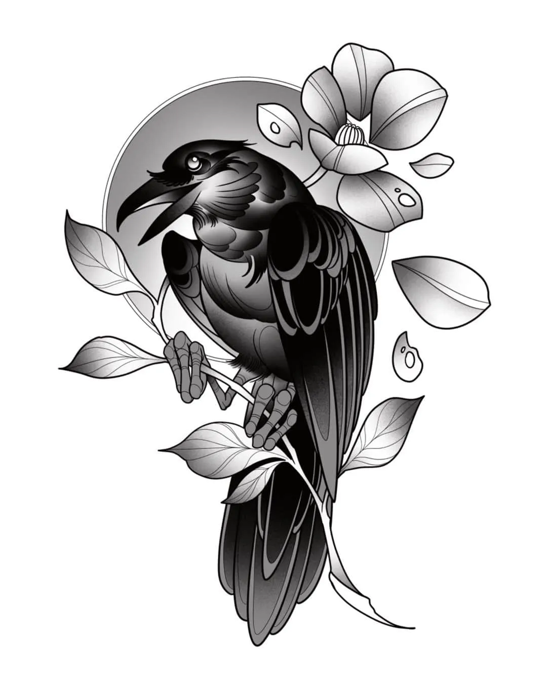 Tattoo by Pete Delia at Fallen Raven Tattoo Studio