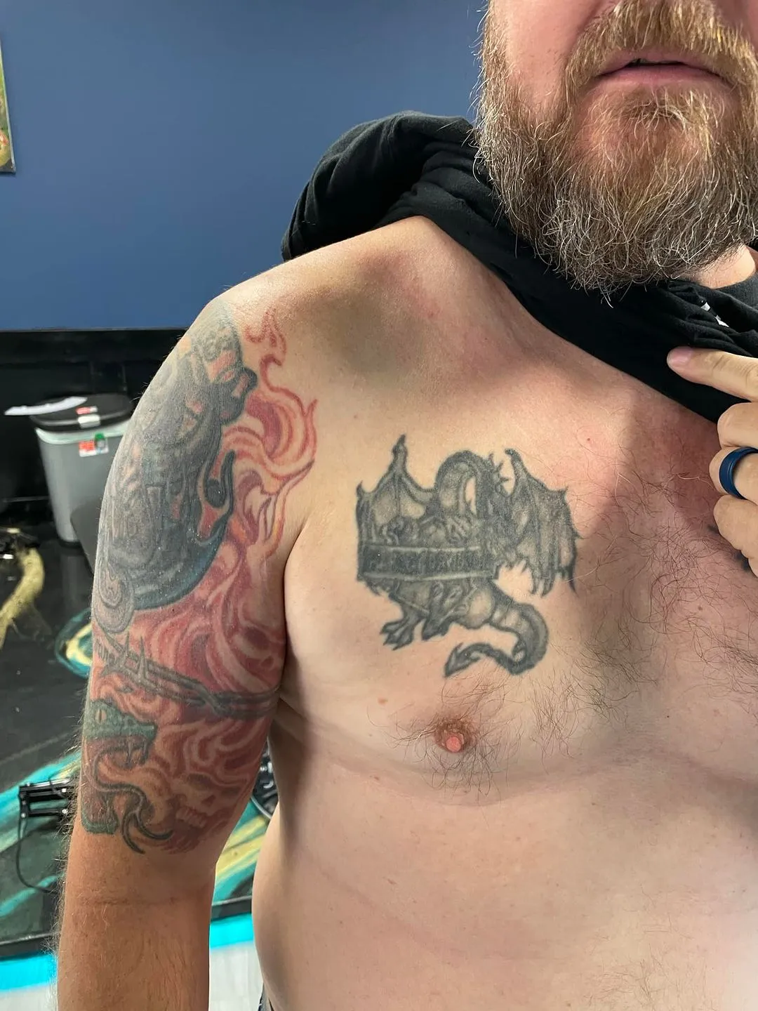 Tattoo by TJ Cornelius at Fallen Raven Tattoo Studio