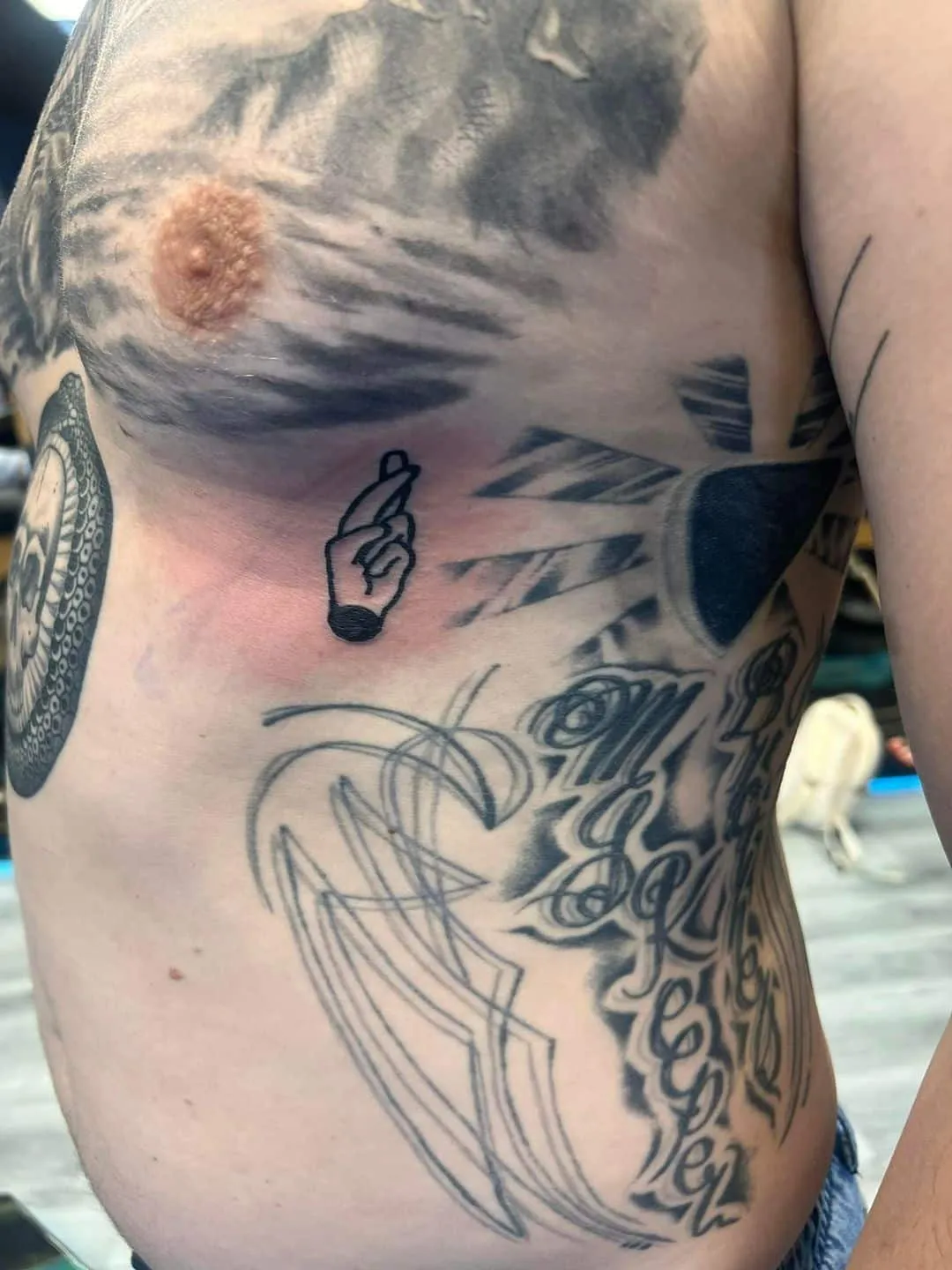 Tattoo by Trey Couch at Fallen Raven Tattoo Studio