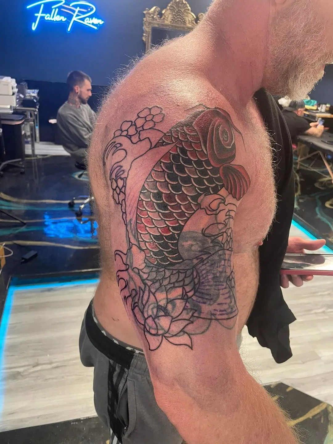 Tattoo by TJ Cornelius at Fallen Raven Tattoo Studio