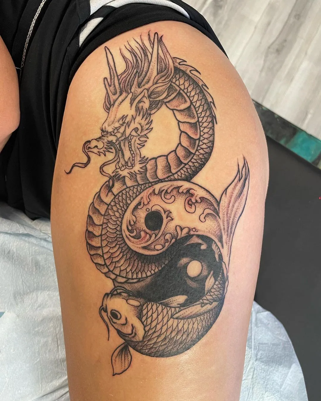 Tattoo by TJ Cornelius at Fallen Raven Tattoo Studio