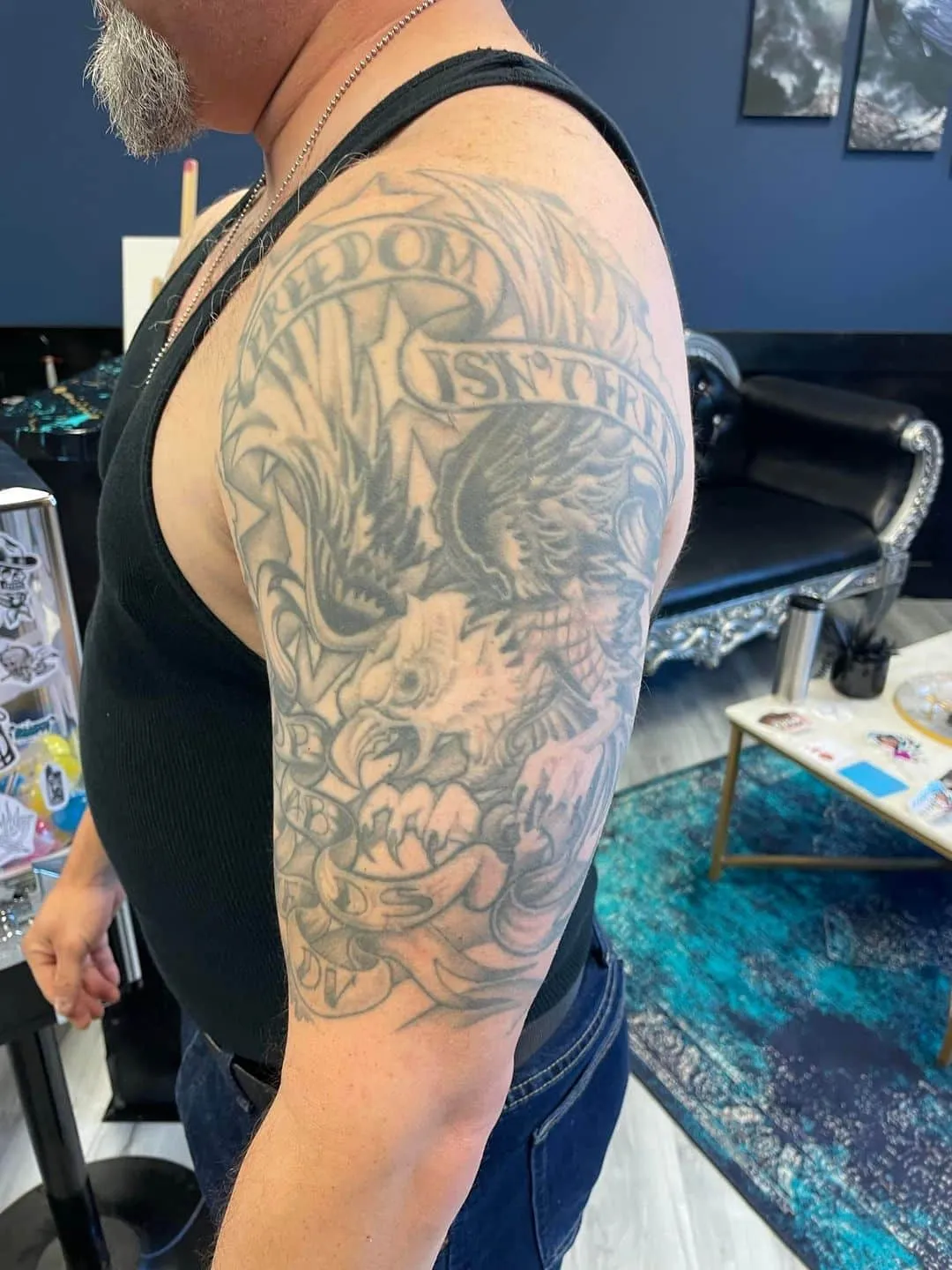 Tattoo by TJ Cornelius at Fallen Raven Tattoo Studio