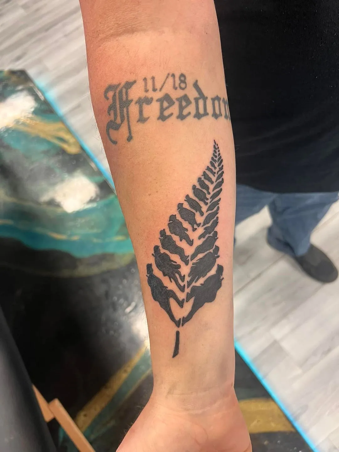 Tattoo by Trey Couch at Fallen Raven Tattoo Studio