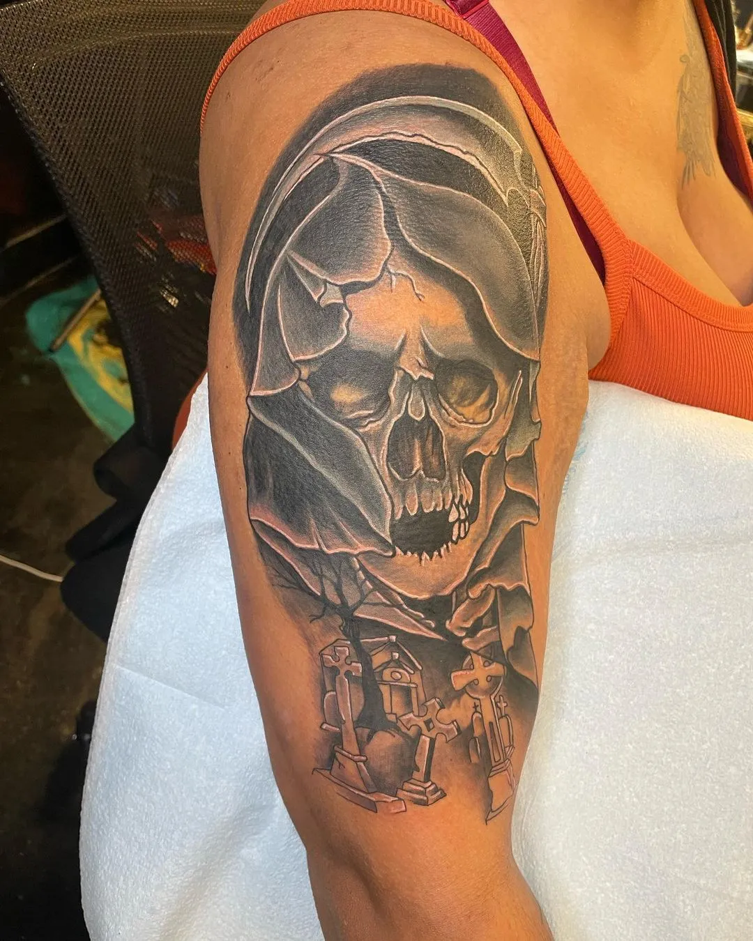 Tattoo by TJ Cornelius at Fallen Raven Tattoo Studio