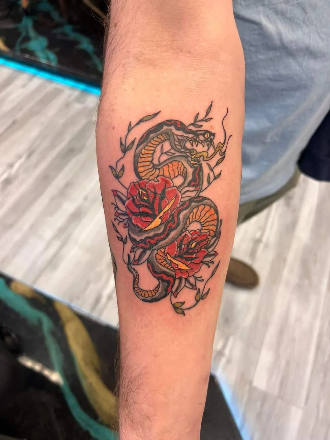 Tattoo by Trey Couch at Fallen Raven Tattoo Studio