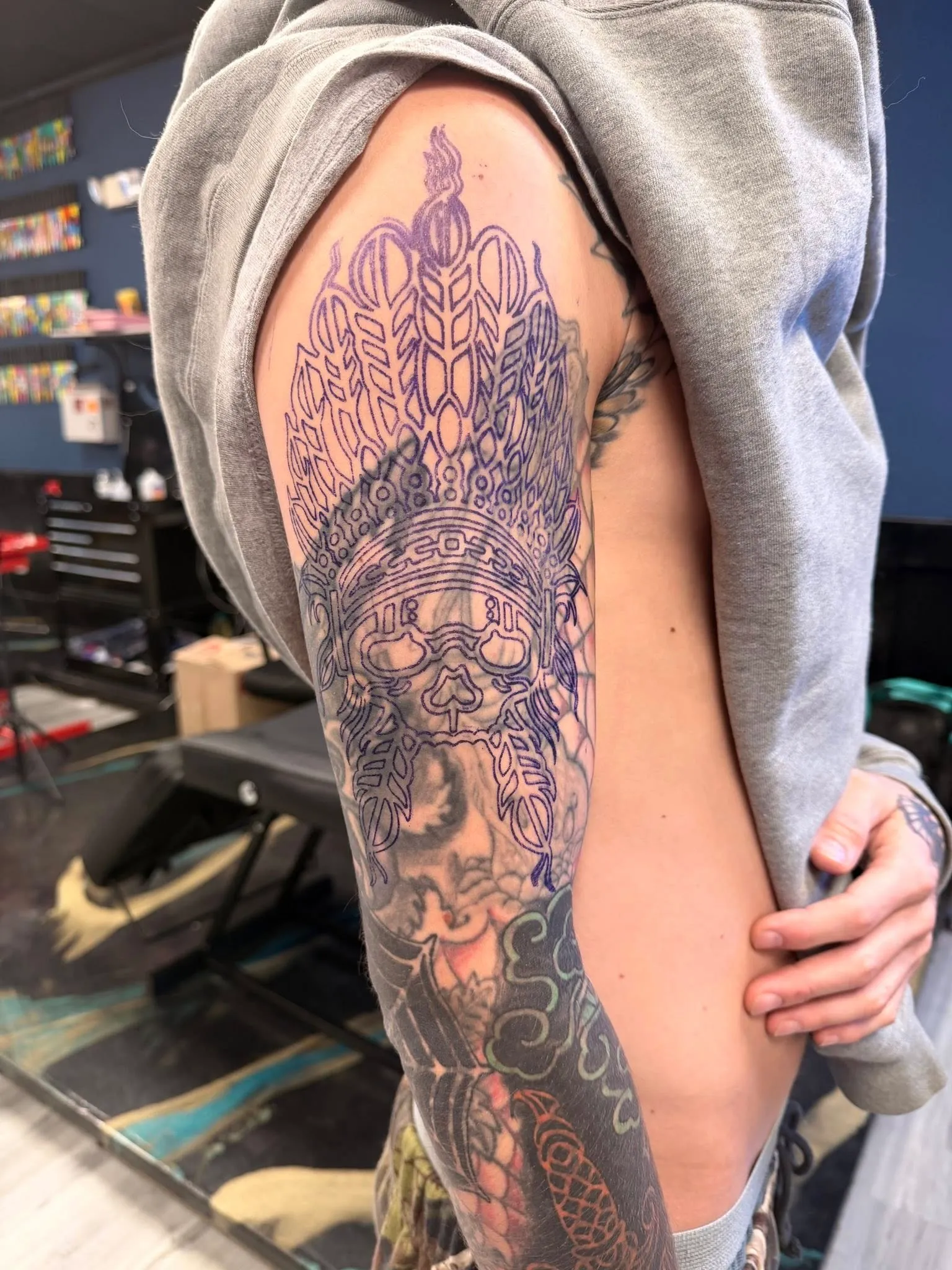 Tattoo by Olivia Hart at Fallen Raven Tattoo Studio