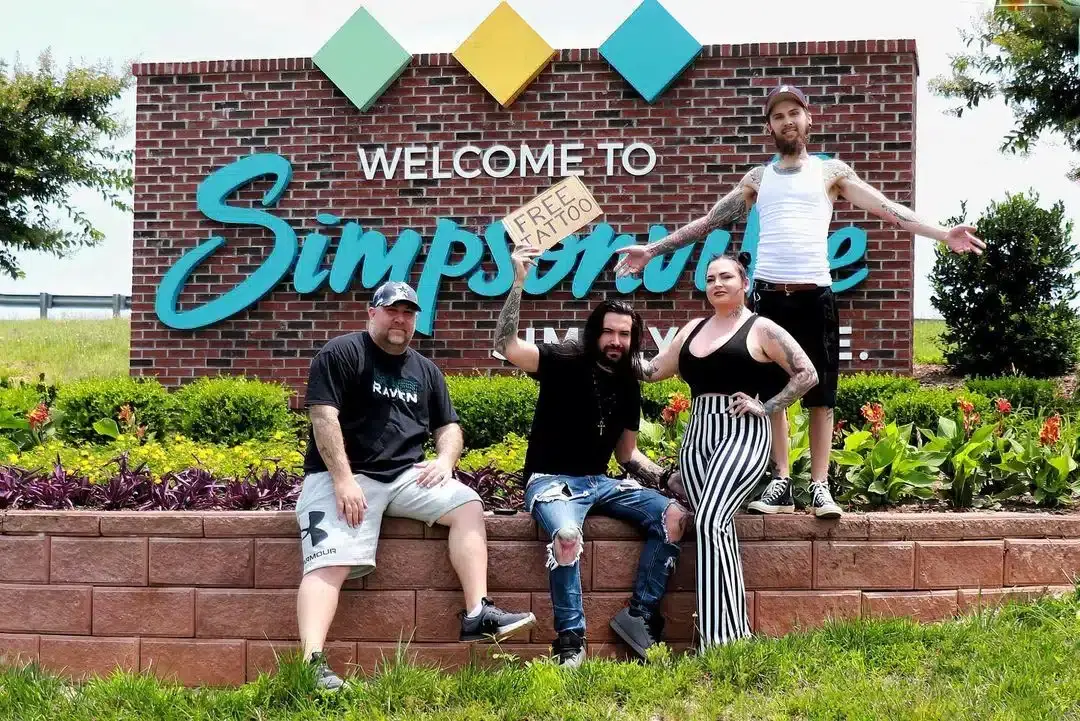 Fallen Raven Tattoo Studio storefront in Simpsonville, SC